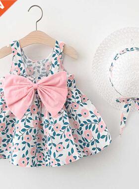 2pcs Baby Girls Breathable Cotton Summer Casual Clothing Set