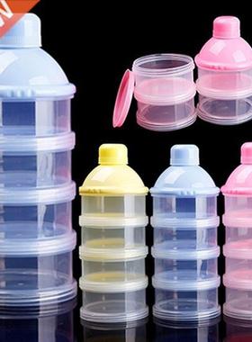 Travel Kids Baby Feeding 4 Layers Milk Powder Dispenser Bott