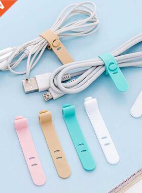 4Pcs Universal Line Storage Clip Desk Organizer Winder Porta