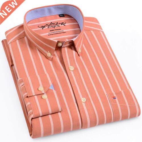 Men's Regular-Fit Long-Sleeve Sturdy Knit Oxford ops Shirt P