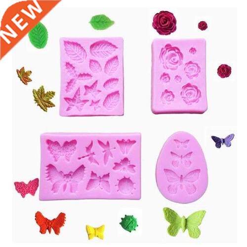 Silicone Cake Mold Set Pink Solid Color Non-stick Baking