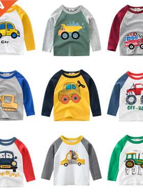 2022 New Boys Autumn ops T shirts Baby Boys Shirts Kids Cart
