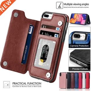 High Grade Leather Case Card Slots For iPhone SE 6S 7 8 Plus