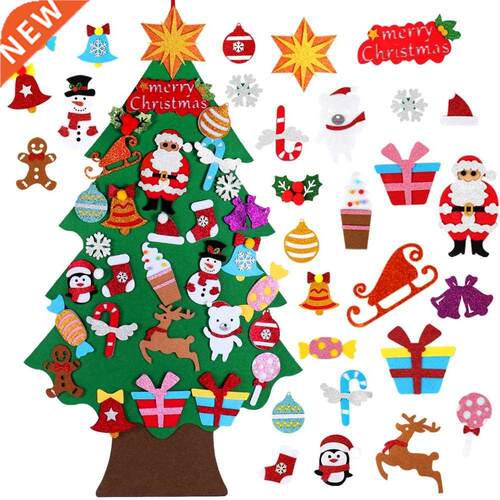 Felt Christmas Tree Santa Claus Merry Christmas Decorations