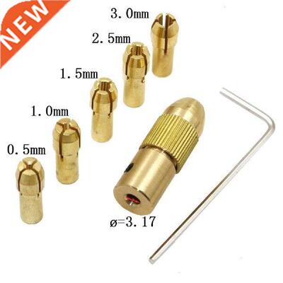 7Pcs/Set Brass Drill Chucks Collet Bits