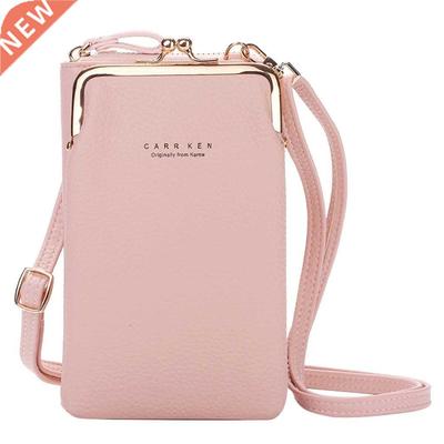 Women Phone Crossbody Bag Pu Leather Mini Shoulder Messenger