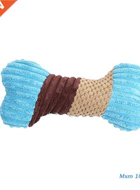 uffed Dog Toys Durable Squeak Bones Plush Chew Toys for Sm
