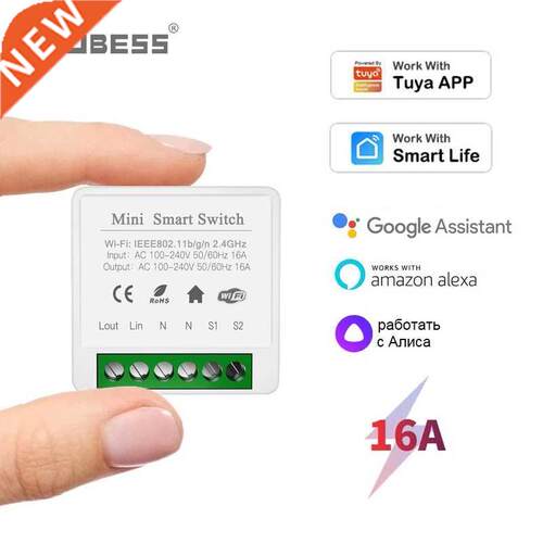 16A MINI Wifi Switch  2-way Remote Control Timer Relay Au