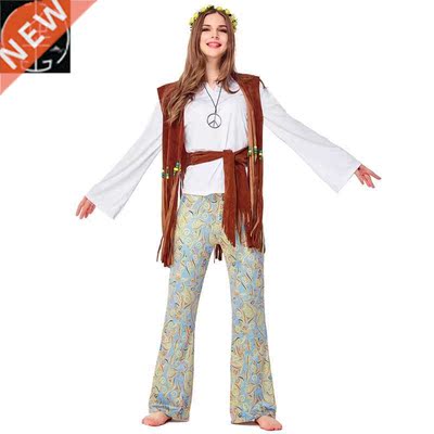 Adult women's hip-hop hippie suit cosplayHip hop singer suit