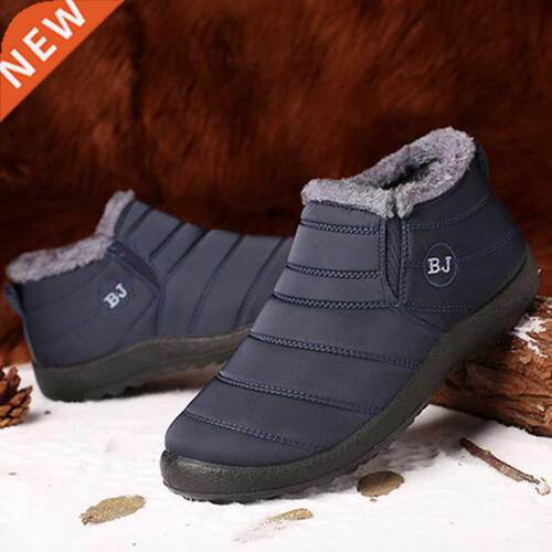 Winter Shoes For Men Boots Slip On Wrm Fur Winter Snekers