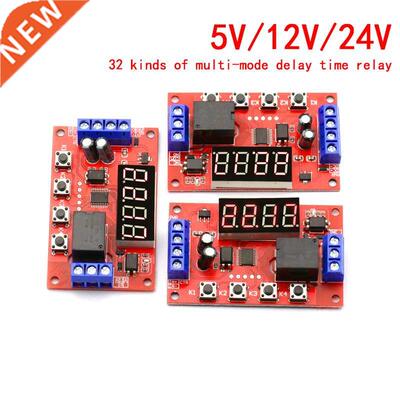 DC 5V 12V 24V 10A Adjustable Time Delay Relay Module 32 Mode