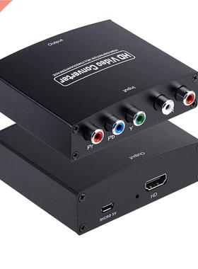 1080P YPbPr R/L to HDMI Compatible Converter Video Audio Ada