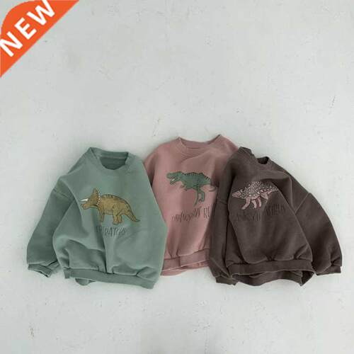 Spring Autumn Baby Girls Boys Sweater Shirt With Fleece Warm
