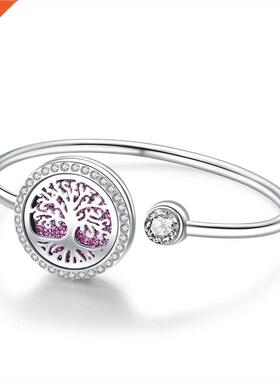 e of Life Stainless Steel Aroma Diffuser Bracelet Perfume Br