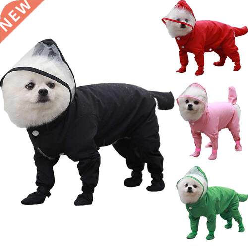 Fashion Four-legged All-inclusive Dog Jumpsuit Raincoat Wate