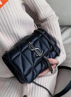Luxury Brand Handbag Fashion Simple Tassel Square bag Qualit