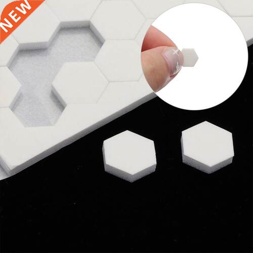 3D Double-sided Foam Hexagon Dots Adhesive Fastener Tape Whi