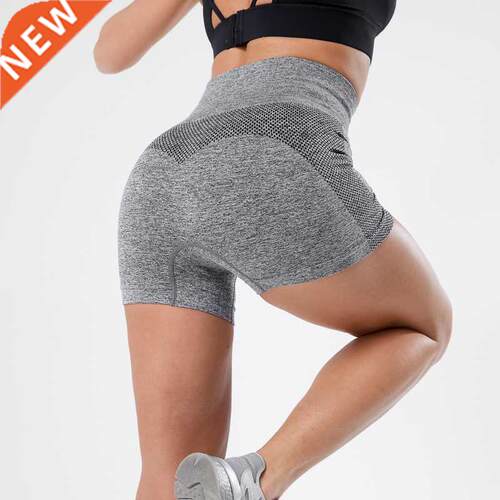 Runnng Seamless Shorts Women Push Up Hgh Wast Ftness Sho