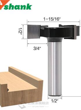 CNC Spboard Surfacing Router Bits, 1/2 inch 12mm Shank 2 inc