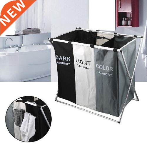 Large Collapsible Two/Three Grid Home Laundry Hamper