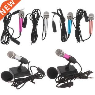 Portale 3.5mm Stereo Studio Mic KTV Karaoke Mini Microphone