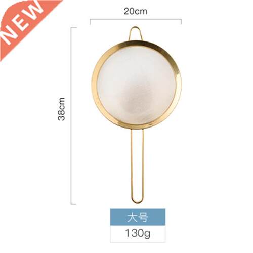 Stainless Steel Fine Mesh Oil Strainer Golden Flour Sifter S
