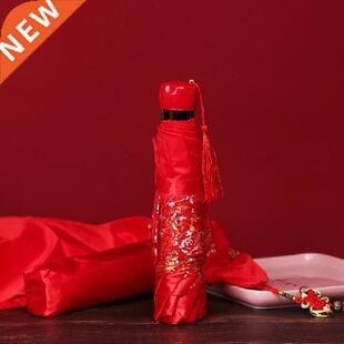 Wedding Bride Umbrella Fding Big Red Wedding Umbrella