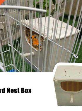 Bird Nest Box Bird Cage Mount Nesting Box Plastic Parakeet H