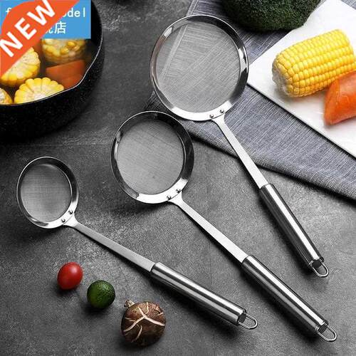 Oval Skimmer Stainless Steel Filter Oil Pot Food Filter Cook
