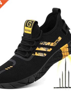 2020 New Breathable Men Safety Shoes Steel Toe Non-Slip Wor