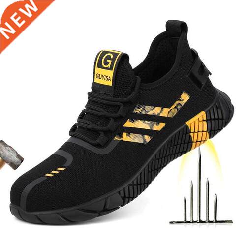 2020 New Breathable Men Safety Shoes Steel Toe Non-Slip Wor