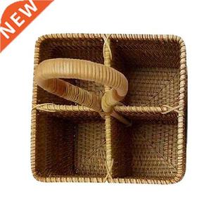 Wicker Basket Natural Hand Woven Storage Picnic Basket