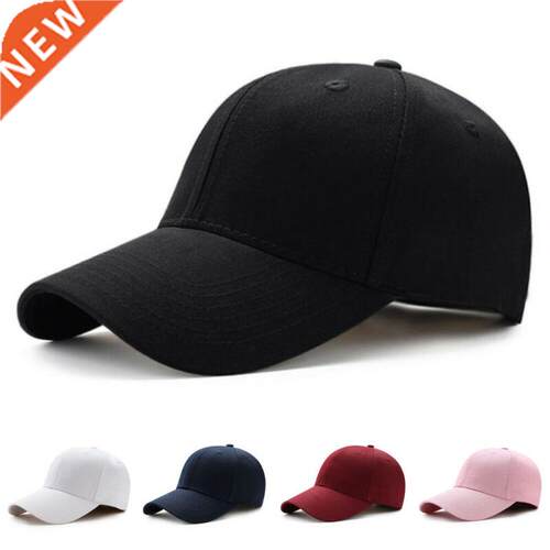 Men Women Plain Curved Sun Visor Baseball Cap Hat Solid Colo