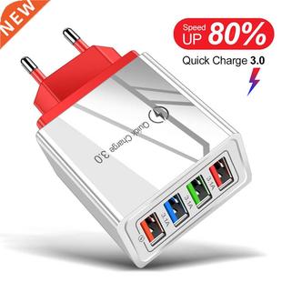 4 USB Charger Quick Charge 3.0 For Phone apter for iPhone