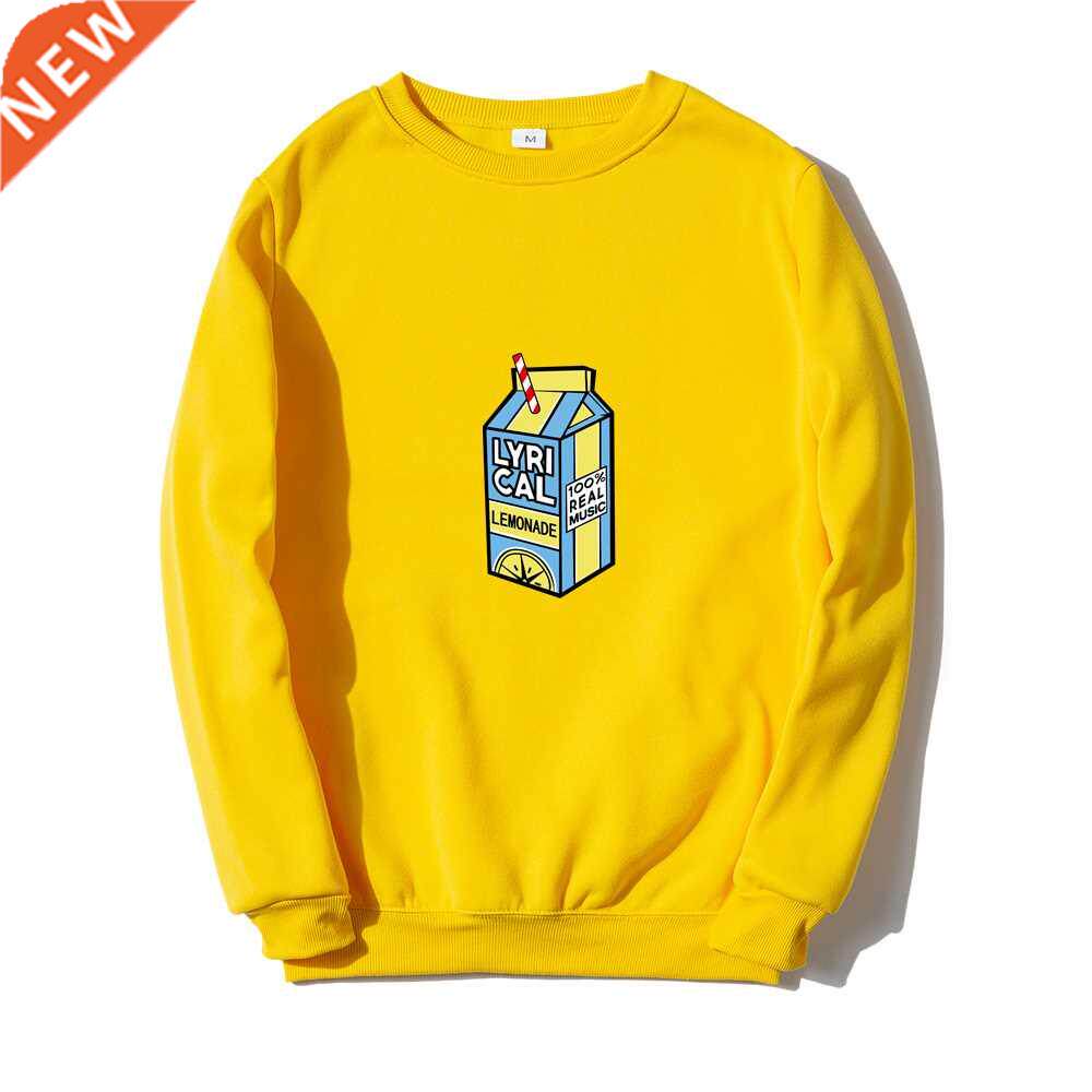 Lyrical Lemonade Print Hoodie Sweatshirt Men Women Autumn Wi图片