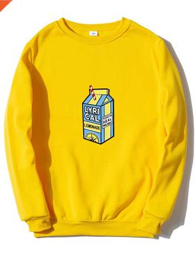 Lyrical Lemonade Print Hoodie Sweatshirt Men Women Autumn Wi