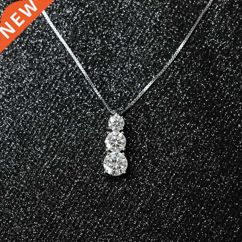 BOEYCJR 925 Silver D color Elegant 3 Moissanite VVS Engage - 实物图