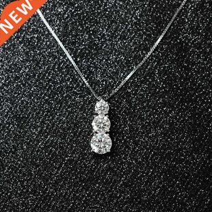 BOEYCJR 925 Silver D color Elegant 3 Moissanite VVS Engage