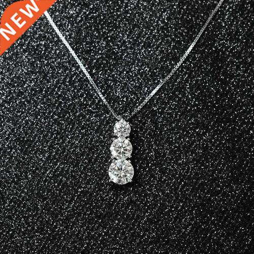 BOEYCJR 925 Silver D color Elegant 3 Moissanite VVS Engage