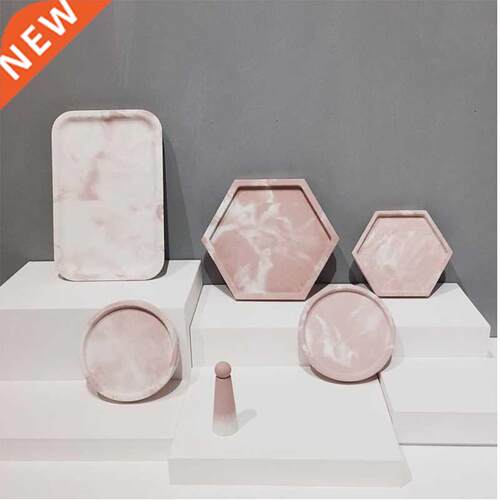 Concrete tray Silicone mould hexagons round square heart sha