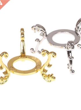 1pc Gold-plated Display Gemstone Egg Support Base Crystal
