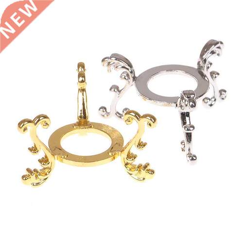 1pc Gold-plated Display Gemstone Egg Support Base Crystal
