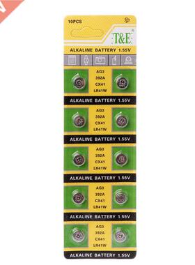 10PCS Cell Coin Alkaline Battery AG3 1.55V Button Batteries