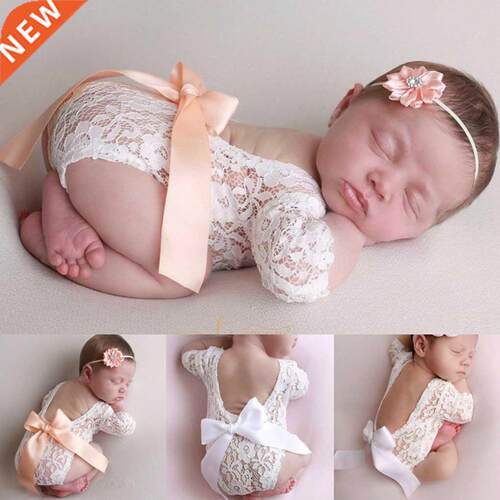 Baby Romper Deep V Backless Newborn Photo Photograph Props L