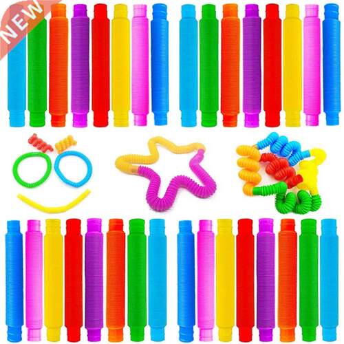 16pc Mini Pop Tubes Sensory Toy For Adult Fidget Sress Relie