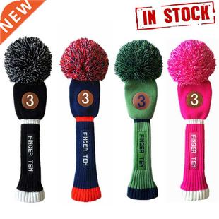 Golf Head Cover Set Driver Pom Pom Iron Club Covers #3 Fair