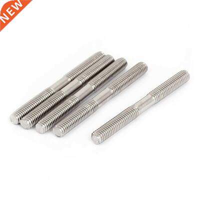 M6x60mm 304 Double End Threaded Stud Screw Bolt 5Pcs