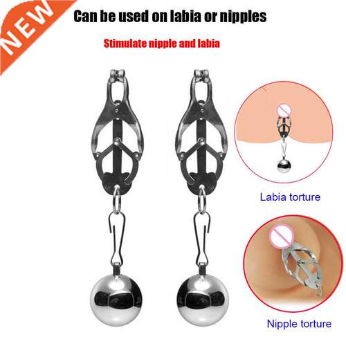 Stainless Steel Nipple Clamps with Ball Weights,Clitoris Lab