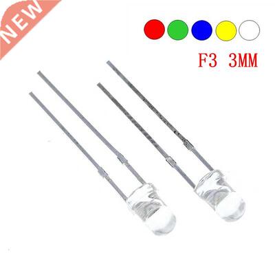 5Colors x20pcs =100pcs F Ultra Bright MM Round Water Clear