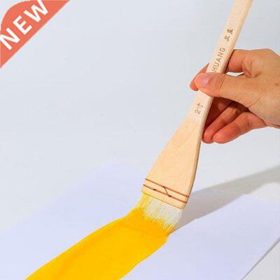 Wooden Handle Goat Hair Paint Brushes For Wall Different Siz